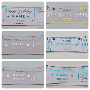 Personalised Gift Vouchers