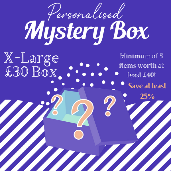 Extra large Personalised Mystery Box! Save at least 25%!