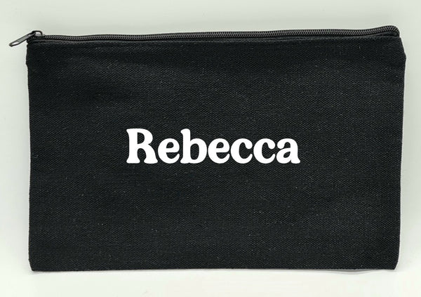Canvas makeup bags