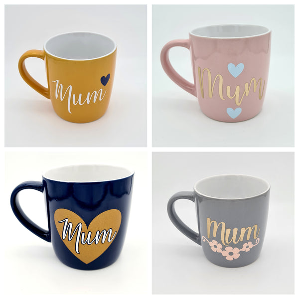 Personalised mugs (various colours)