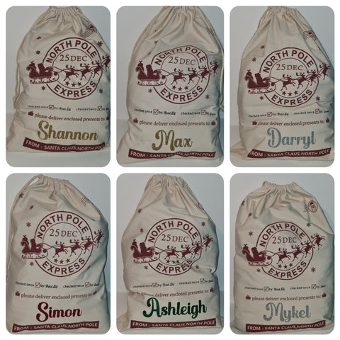 Personalised Santa Sacks!