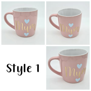 Personalised mugs (various colours)